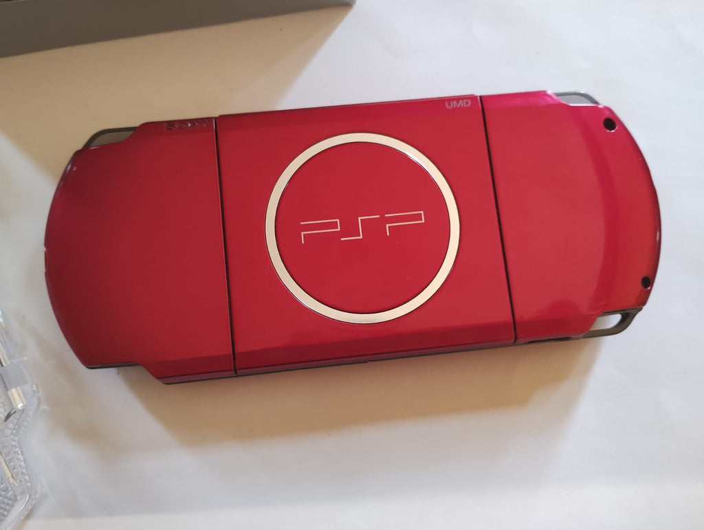 psp slim color rojo con caja