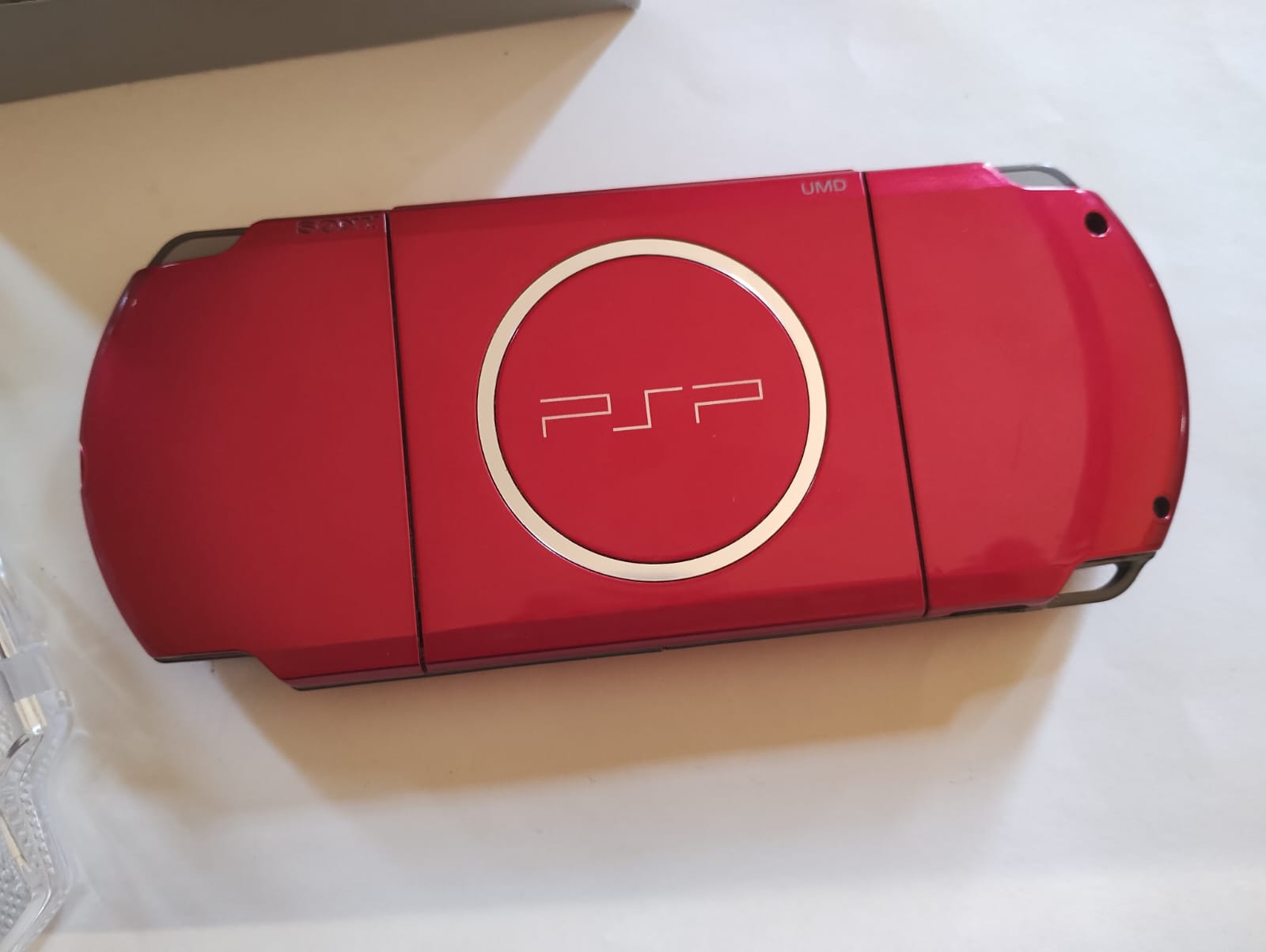 psp slim color rojo con caja